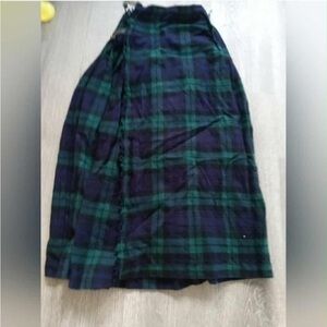 SALE!!!!! Authentic Scottish Plaid Green and Blue Women's Skirt